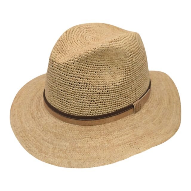 Crushable Classic Outback Raffia Crochet Šešir