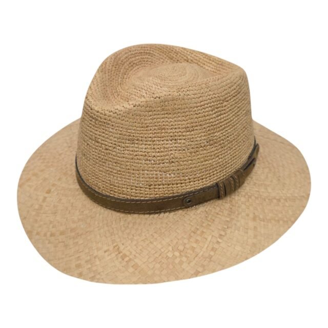 Crushable Teardrop Outback Raffia Crochet Šešir