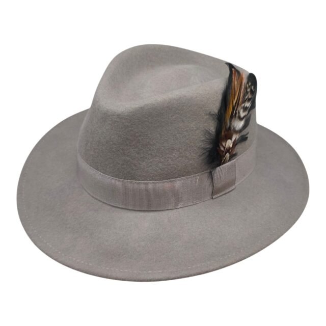 Waterproof Teardrop Outback Fedora Šešir s perjem