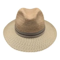 Alternative view of Crochet Raffia Crown Crushable Classic Fedora Šešir