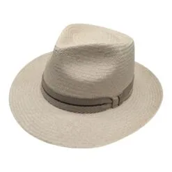 Crushable Soft Raffia Teardrop Fedora Šešir