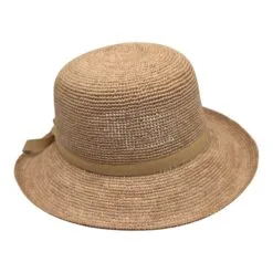 Crushable Cloche Raffia Crochet Šešir