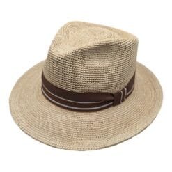 Crushable Teardrop Fedora Raffia Crochet Šešir